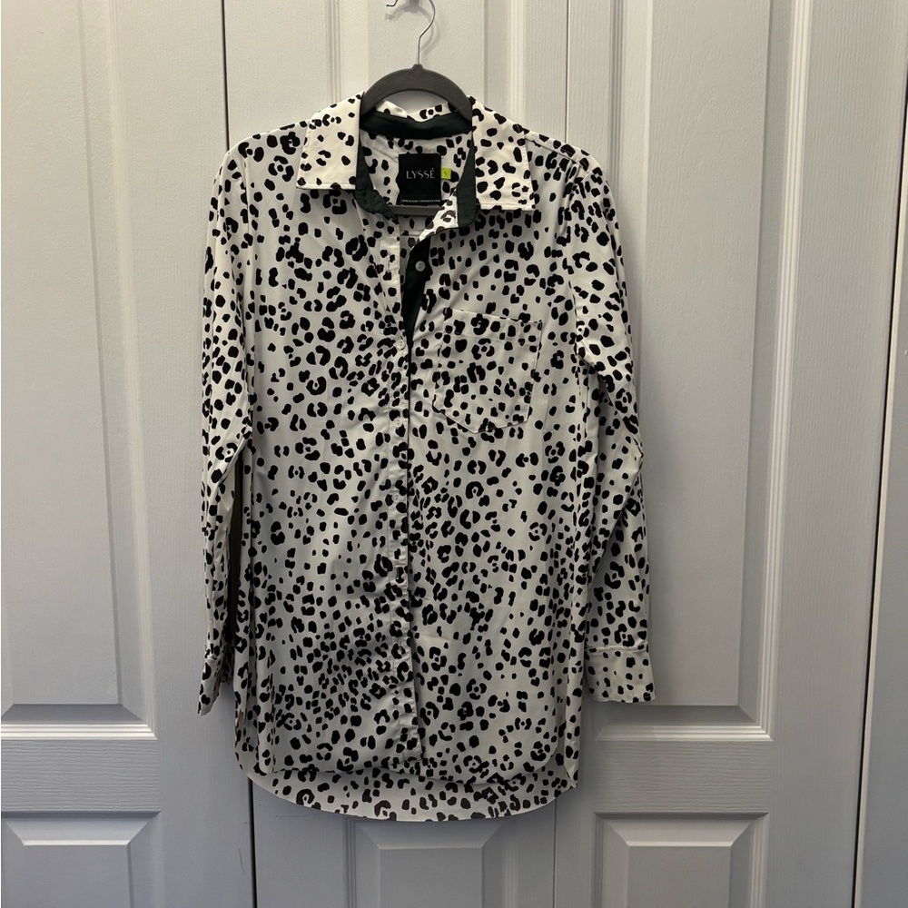 Leopard Print Button Down Shirt